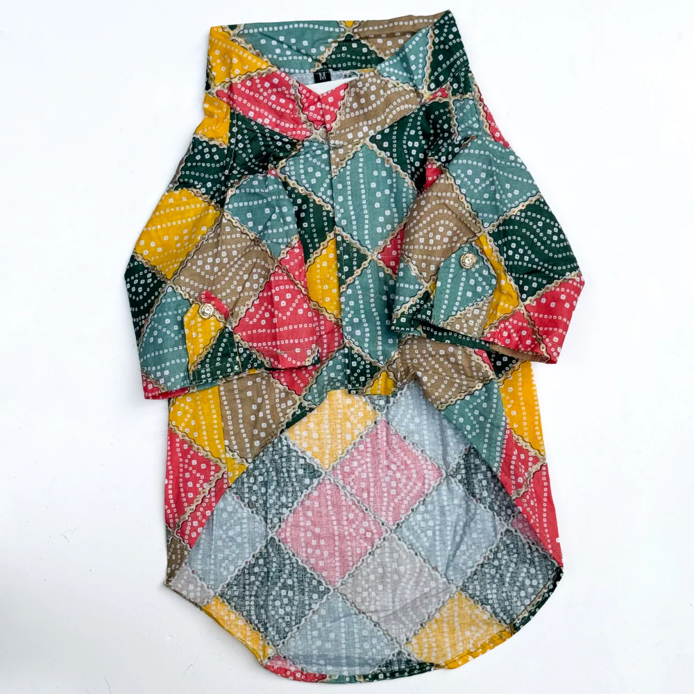 Pawgypets Bandani Kurta for Dogs and Cats (Multi Color) - Image 4