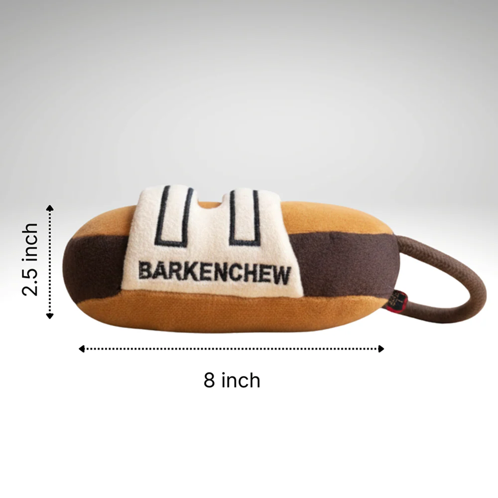Pawgypets Barkenchew Slipper Plush with Rope Toy for Dogs - Image 3