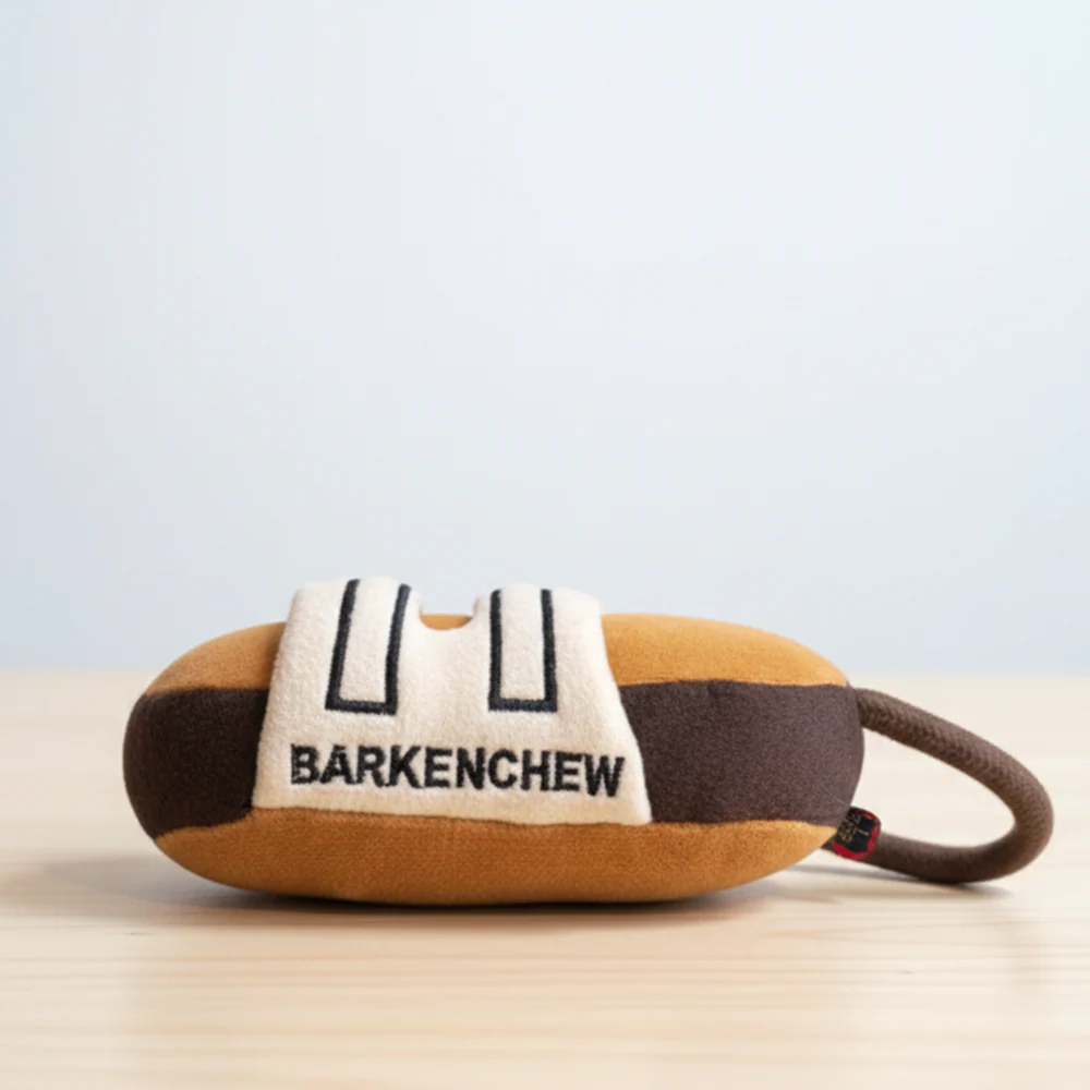 Pawgypets Barkenchew Slipper Plush with Rope Toy for Dogs - Image 4