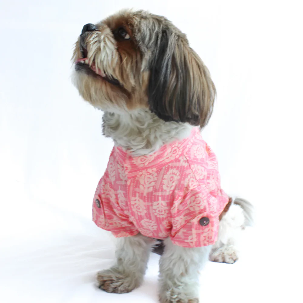Pawgypets Block Print Kurta for Dogs (Peach) - Image 3