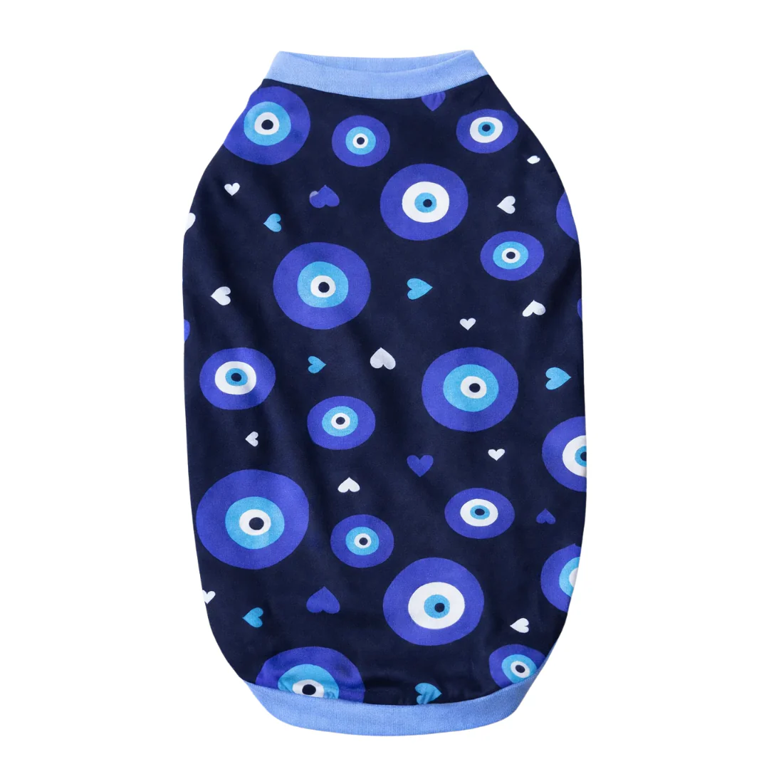 Pawgypets Evil Eye Tshirt for Dogs (Navy Blue) - Image 5