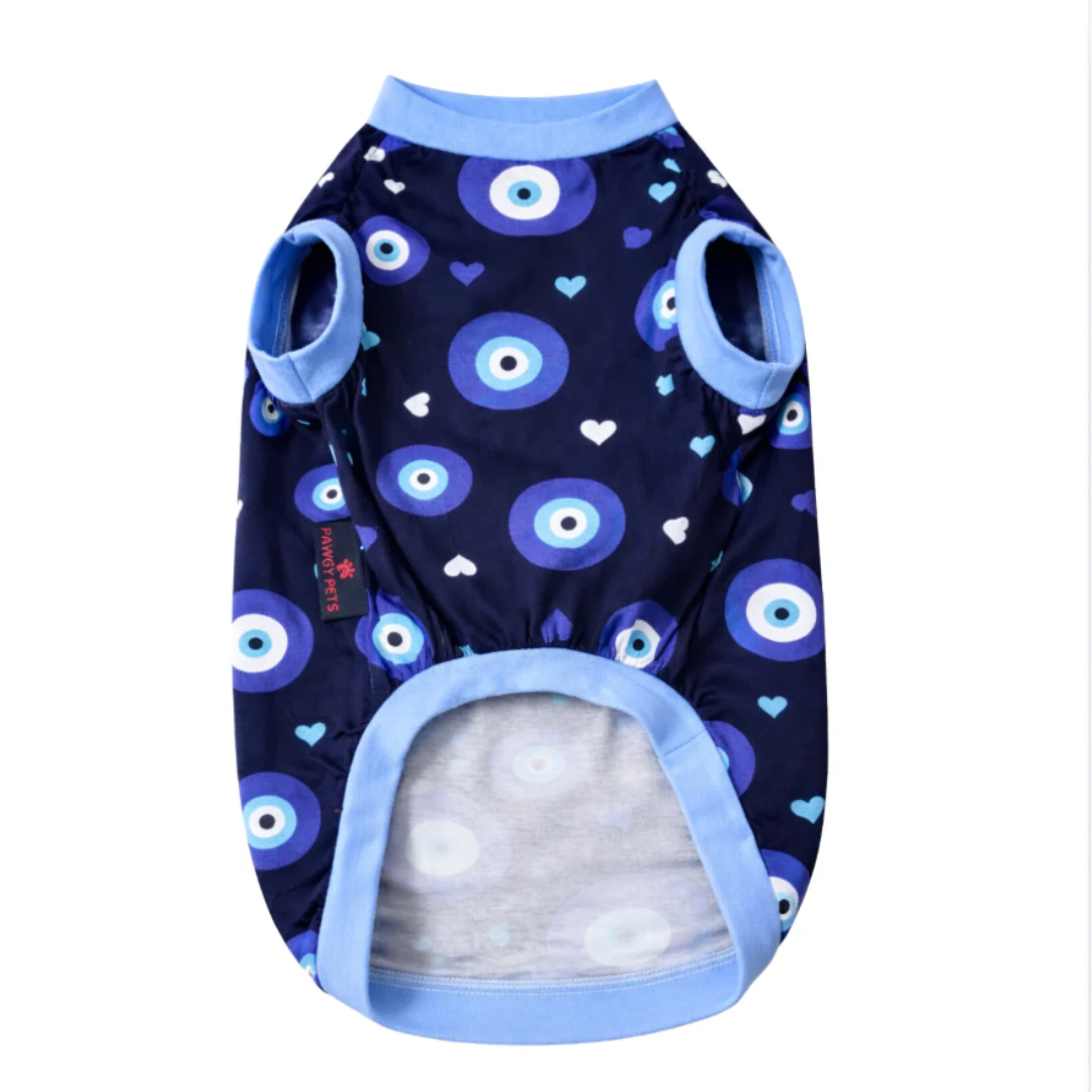 Pawgypets Evil Eye Tshirt for Dogs (Navy Blue) - Image 6