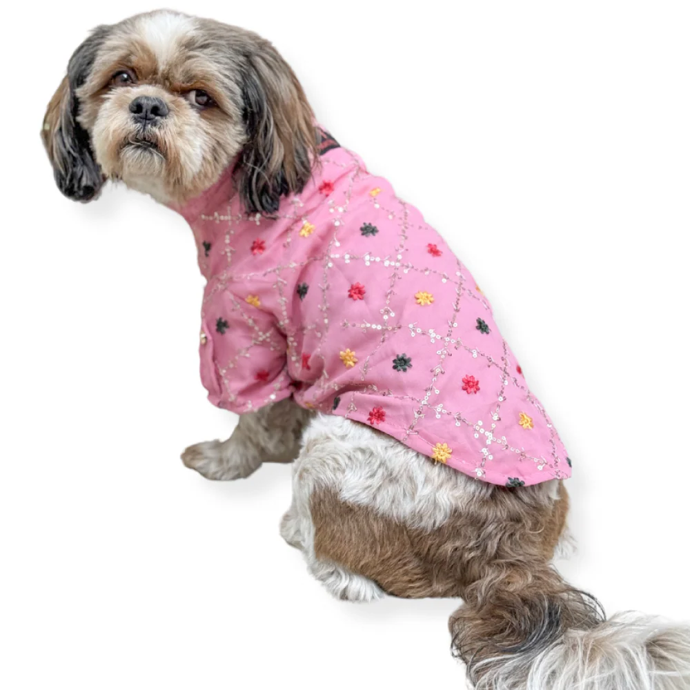 Pawgypets Festive Shirt for Dogs and Cats (Pink) - Image 3