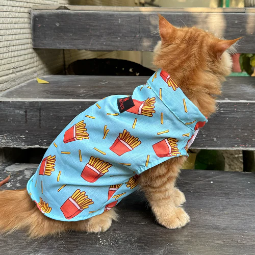 Pawgypets Fries Over Guys Sando for Cats (Blue) - Image 5