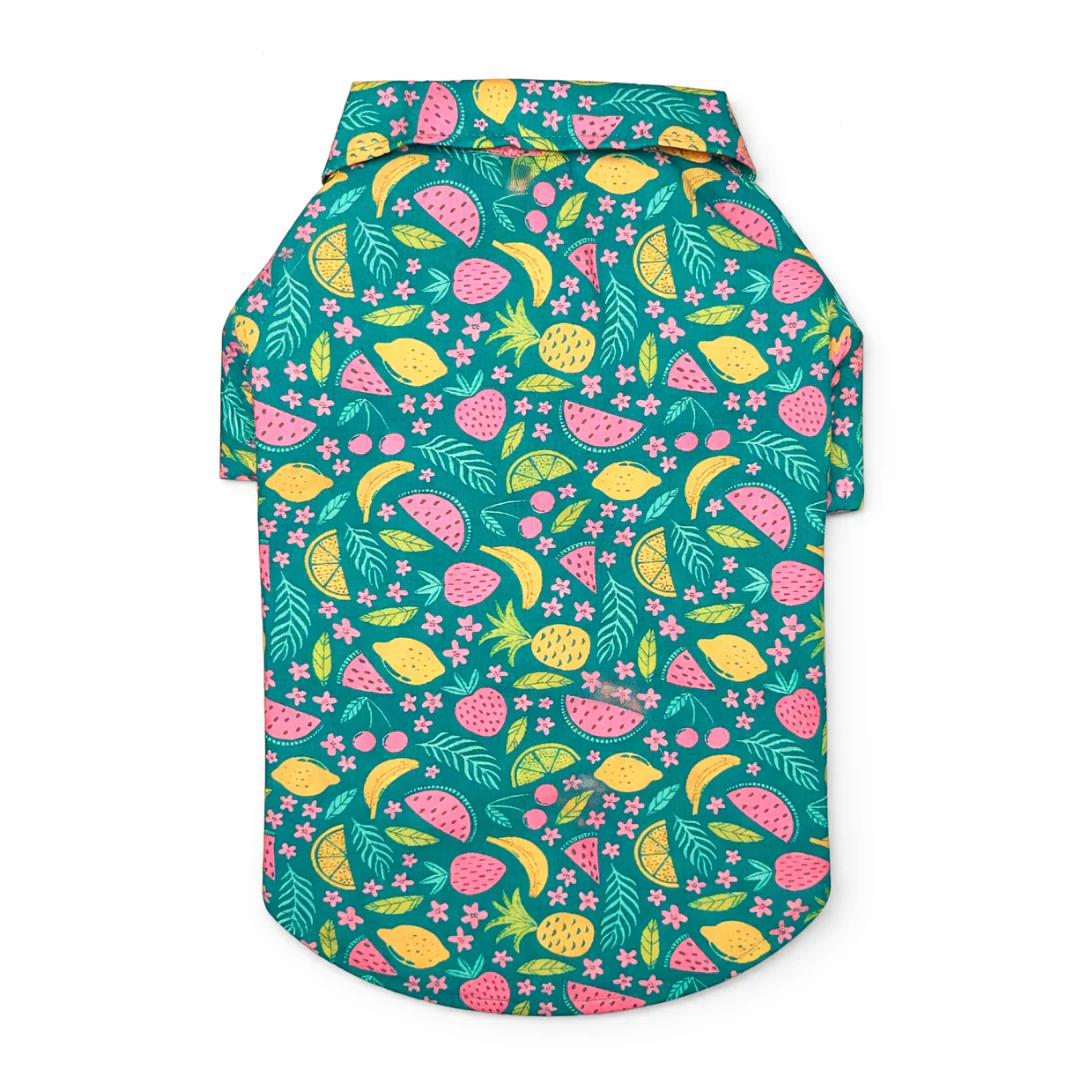 Pawgypets Fruity Casual Shirt for Dogs (Green) - Image 3