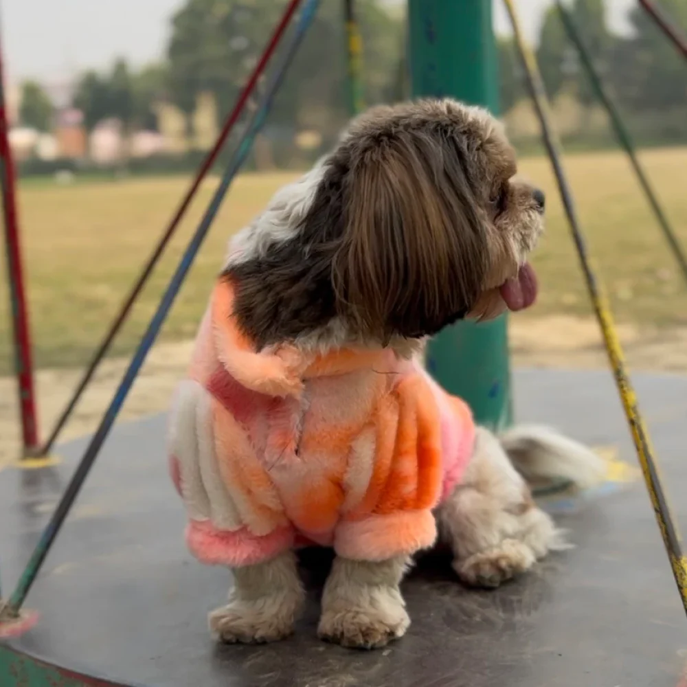 Pawgypets Fur Sweater for Dogs and Cats (Orange) - Image 2