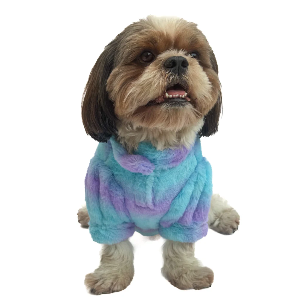 Pawgypets Fur Sweater for Dogs and Cats (Blue/Purple) - Image 3