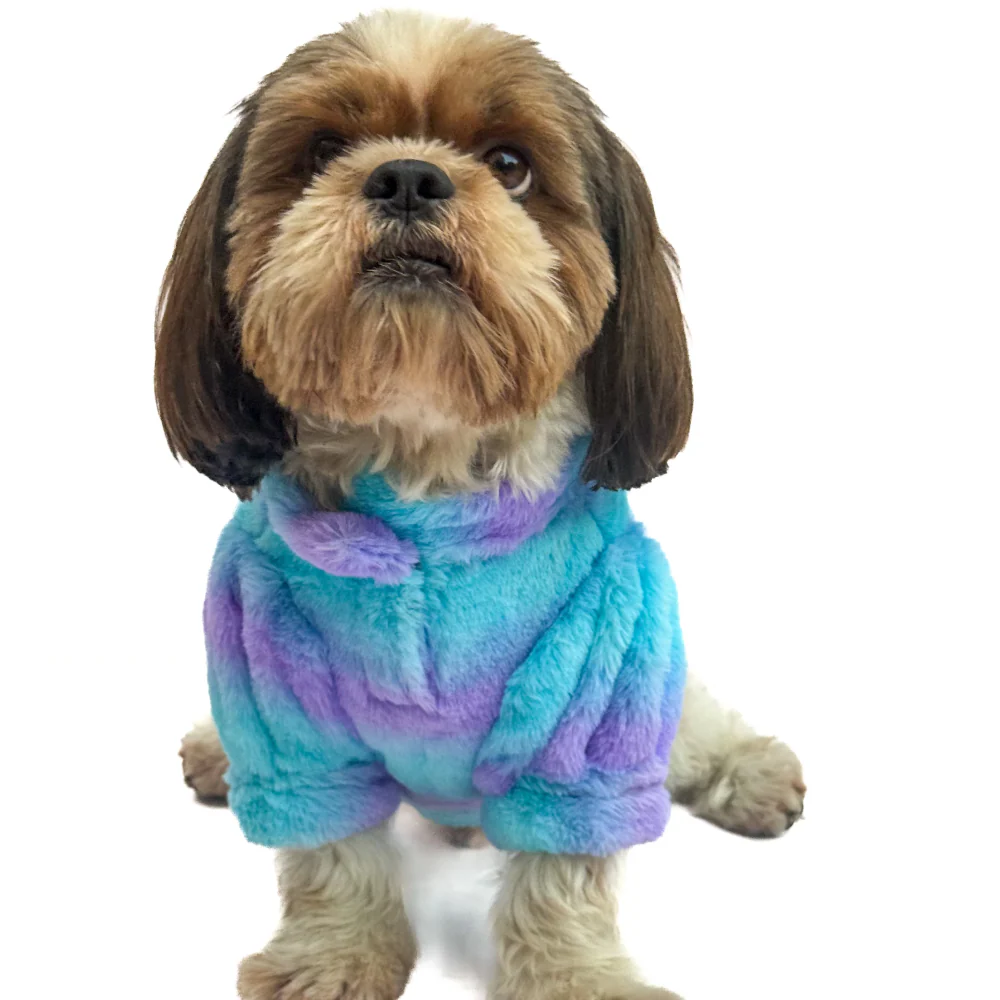 Pawgypets Fur Sweater for Dogs and Cats (Blue/Purple) - Image 4
