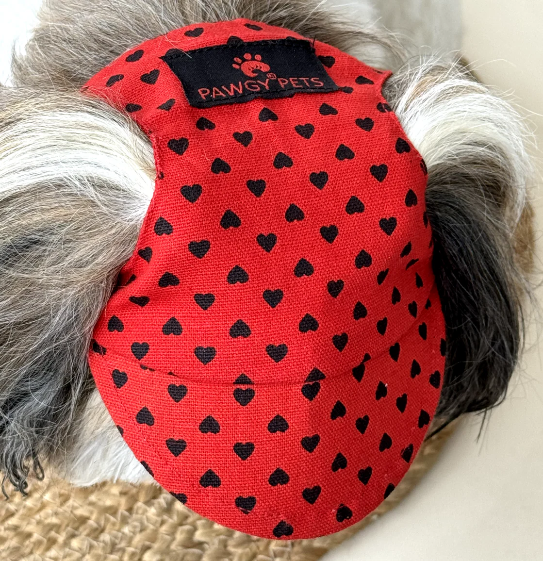 Pawgypets Heart Cap for Dogs (Red) - Image 4