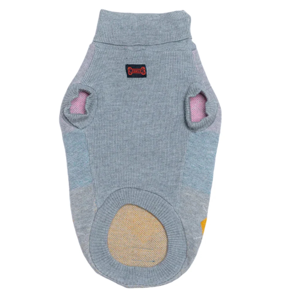 Pawgypets High Neck Cable Kint Sweater for Dogs and Cats (Grey) - Image 7