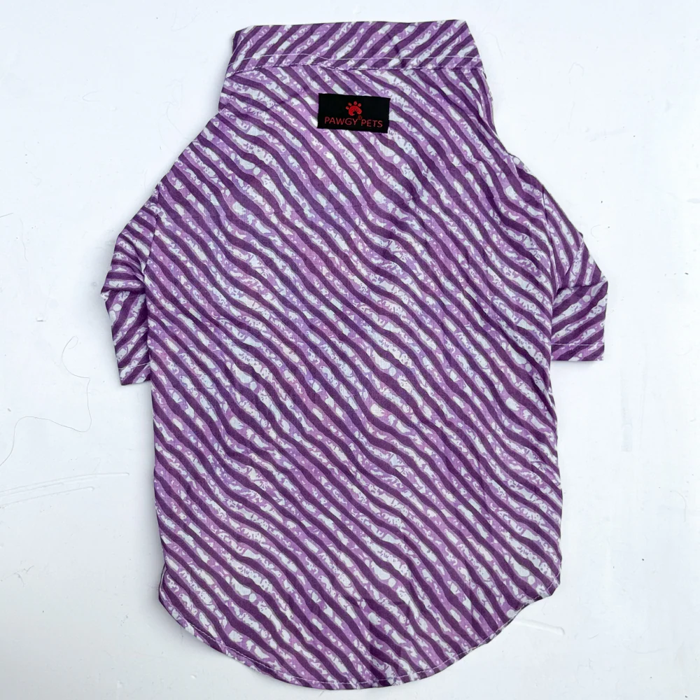 Pawgypets Lehriya Kurta for Dogs and Cats (Purple) - Image 4