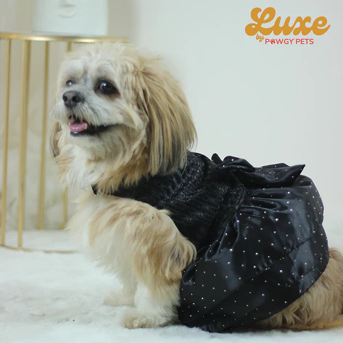 Pawgypets Luxe Balloon Dress for Dogs and Cats (Black) - Image 5