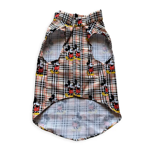 Pawgypets Mickey Check Sando for Cats (Beige) - Image 3