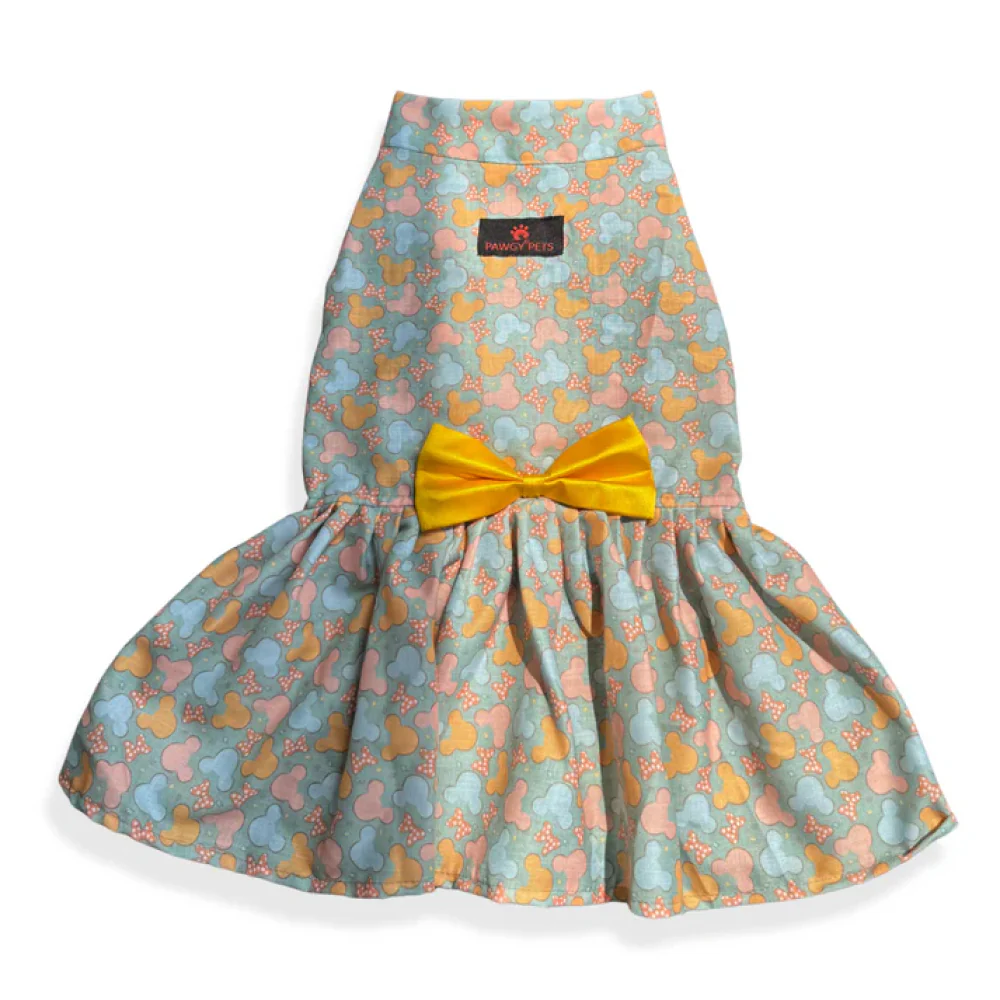 Pawgypets Mickey Overloaded Dress for Dogs (Pastel Green) - Image 3