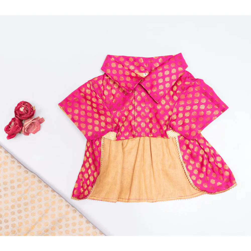 Pawgypets Occasion Wear Dress for Dogs and Cats (Pink) - Image 4