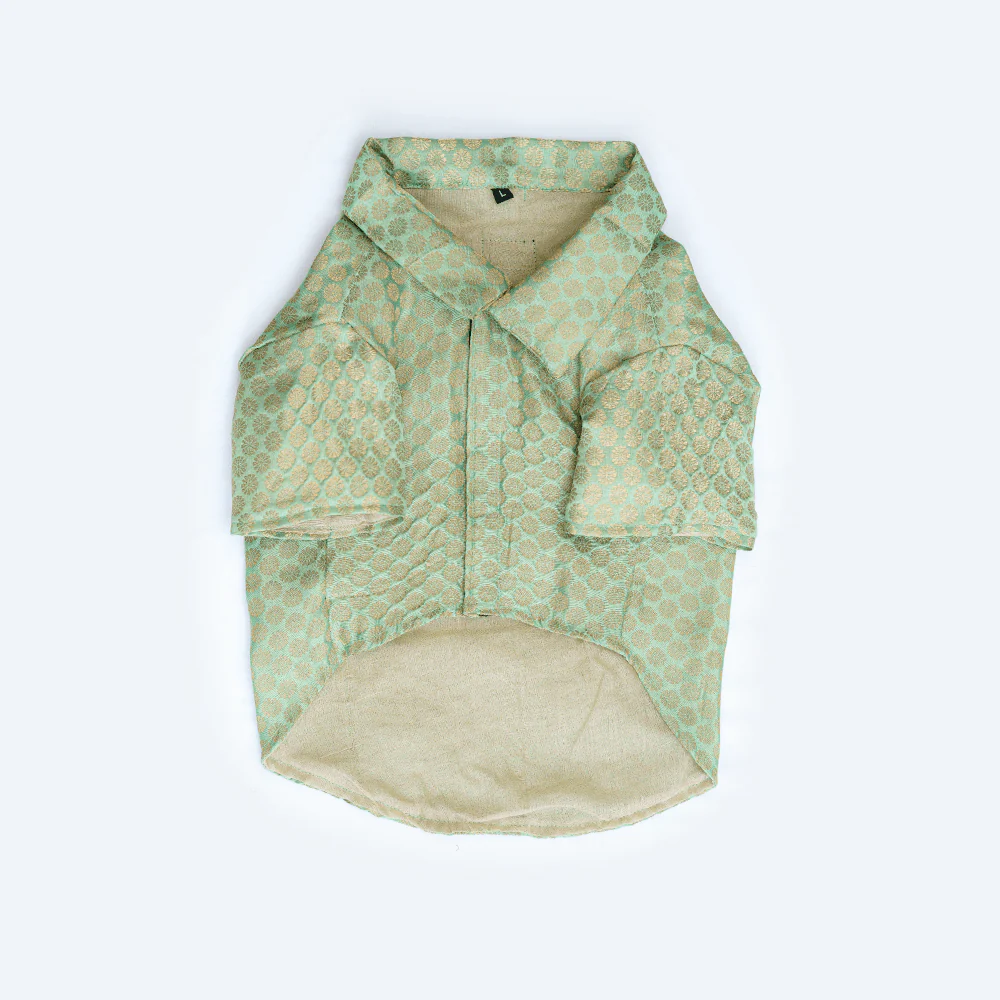 Pawgypets Occasion Wear Shirt for Dogs and Cats (Pista Green) - Image 2