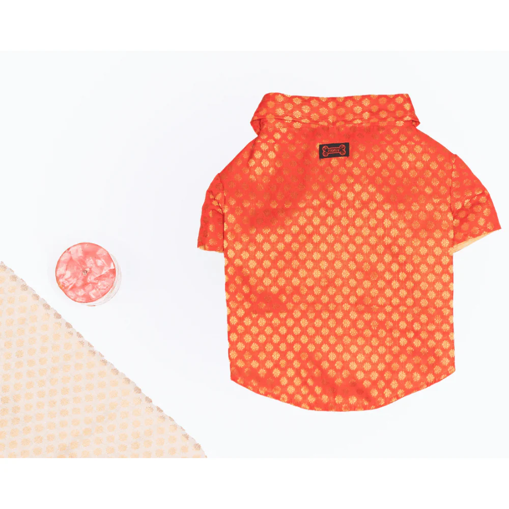 Pawgypets Occasion Wear Shirt for Dogs and Cats (Red) - Image 4