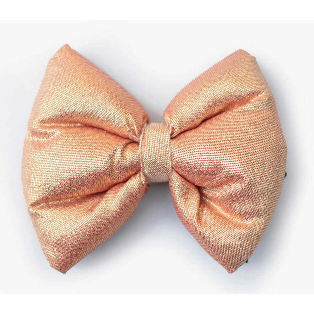 Pawgypets Party Wear Bowtie for Dogs and Cats (Rose Gold) - Image 2