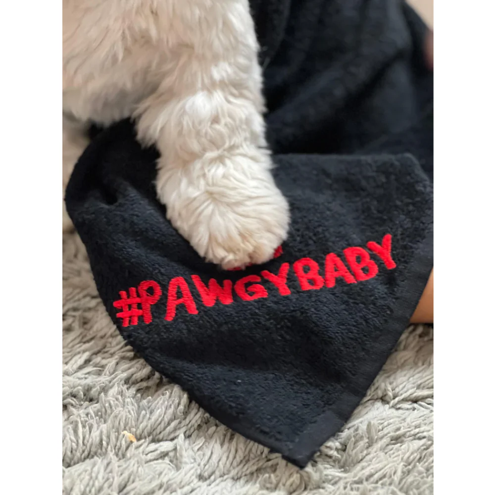 Pawgypets Pet Towel for Dogs and Cats (Black) - Image 3