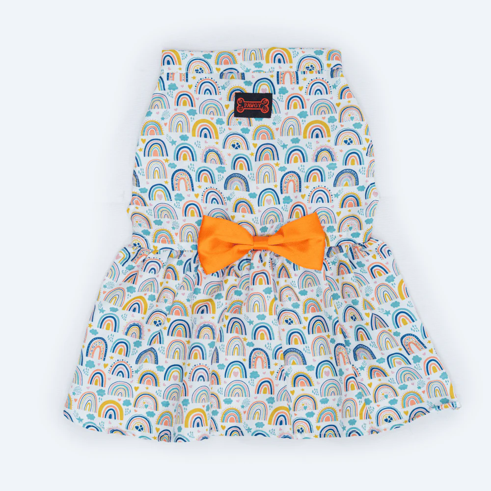 Pawgypets Rainbow Casual Dress for Dogs and Cats - Image 2