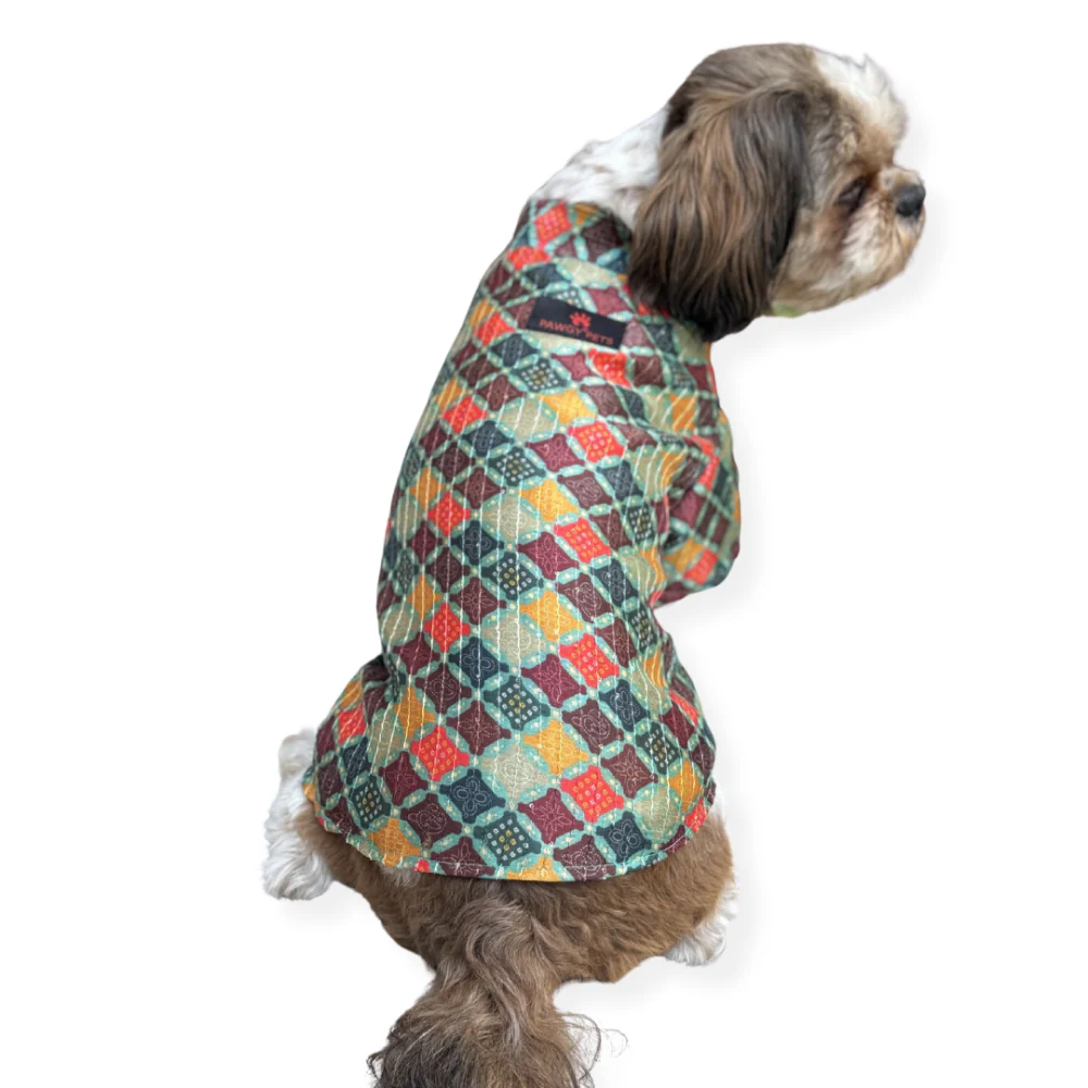 Pawgypets Silk Kurta for Dogs and Cats (Multi) - Image 3
