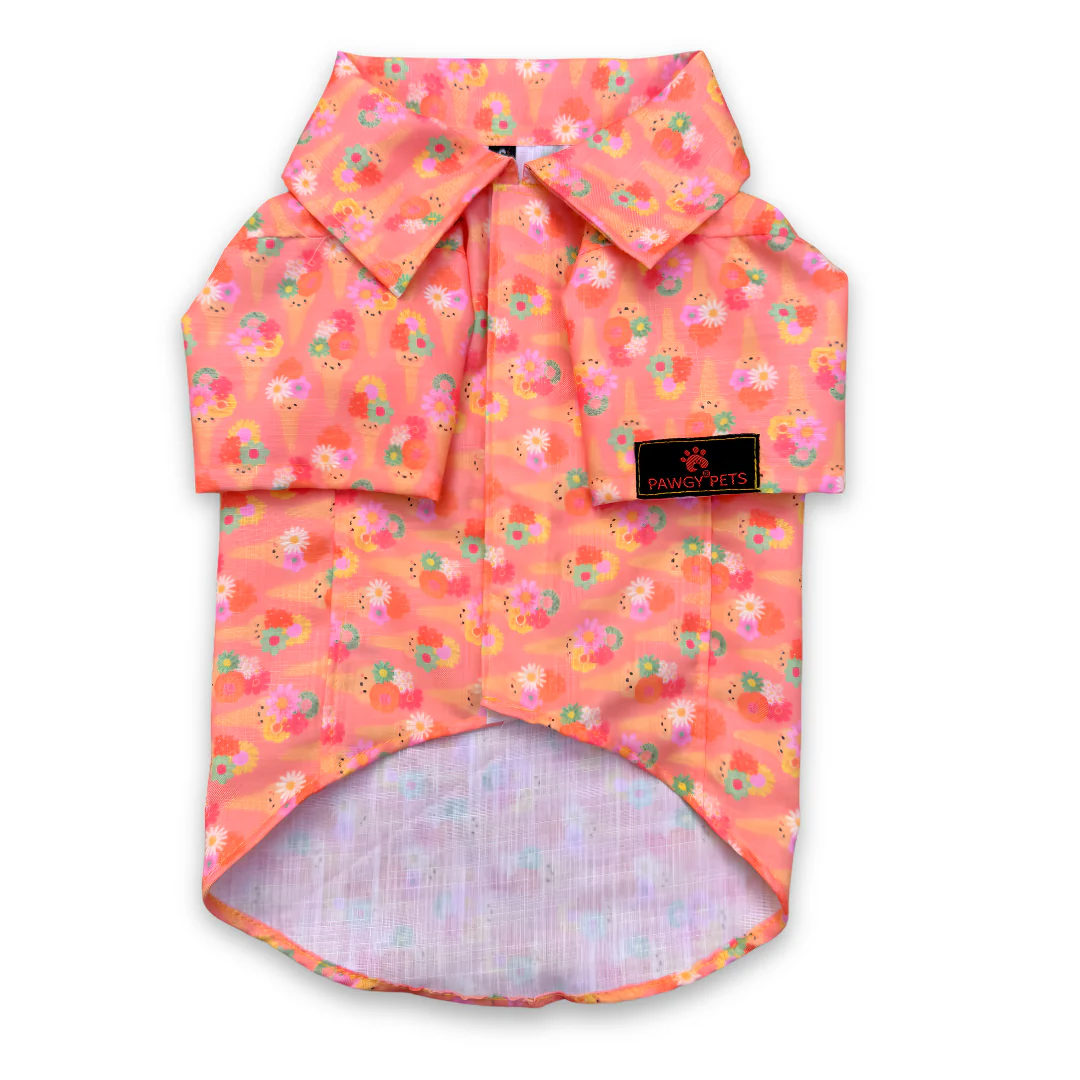 Pawgypets Softy Casual Shirt for Dogs (Peach) - Image 3