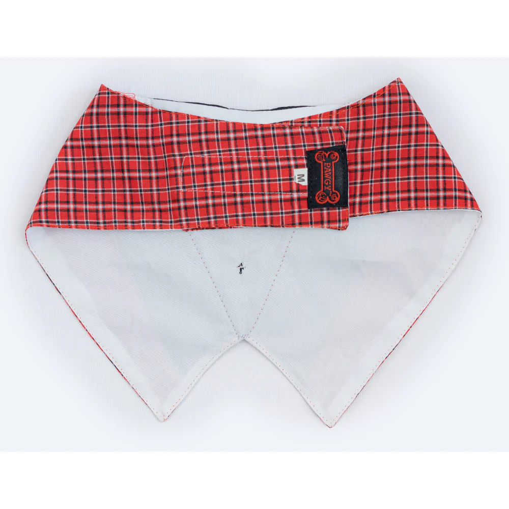 Pawgypets Waistcoat Bandana for Dogs and Cats (Red) - Image 3