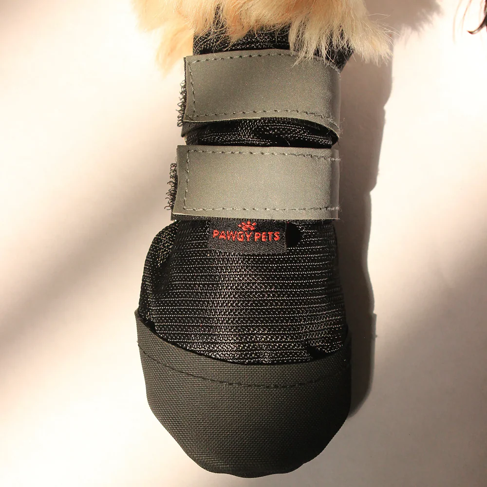 Pawgypets Walkies Everyday Shoe for Dogs (Black, Set of 4) - Image 5