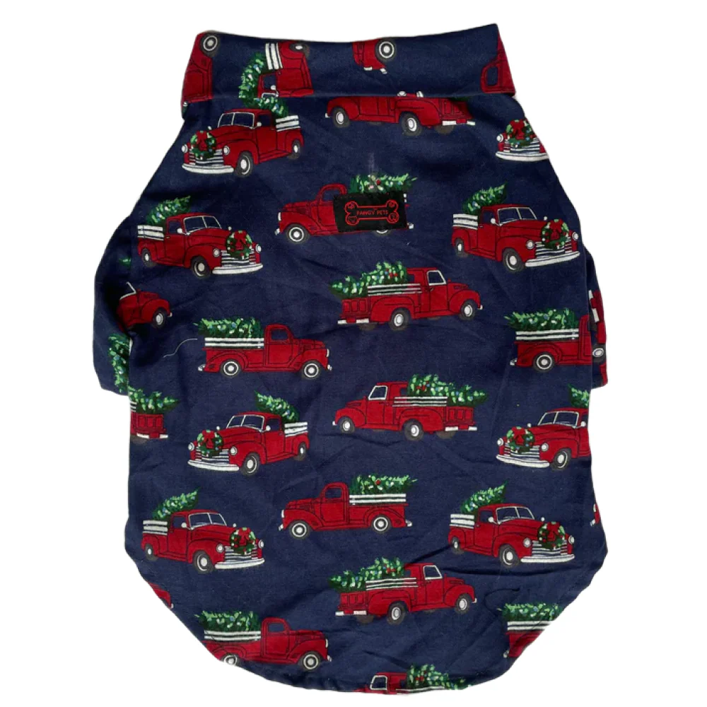 Pawgypets Warm Winter Cars Shirt for Dogs and Cats (Blue) - Image 3