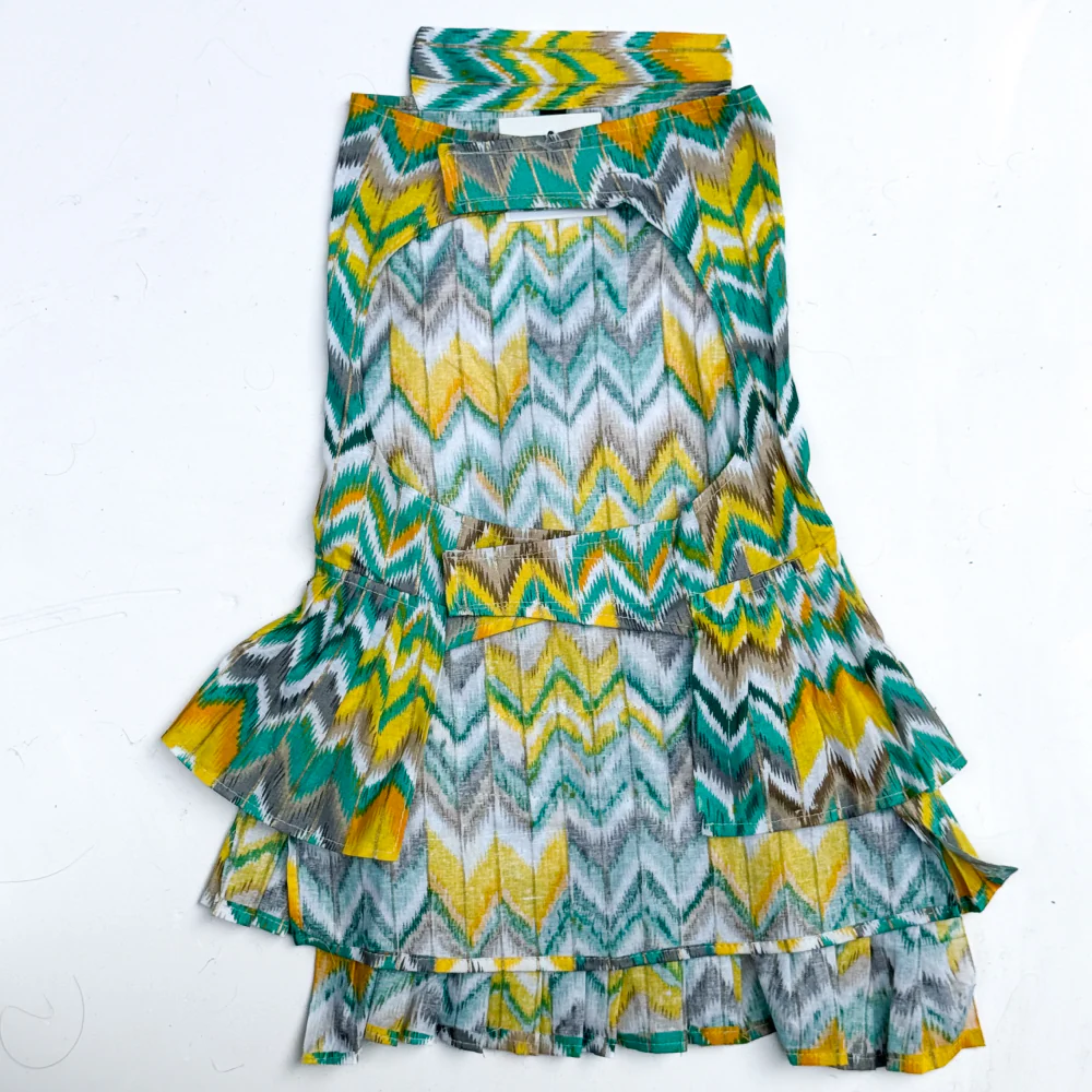 Pawgypets Zig Zag Dress for Dogs and Cats (Green) - Image 2
