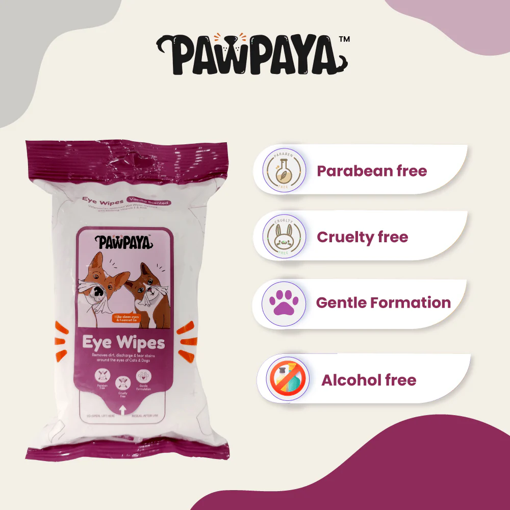 Pawpaya Eye Wipes for Dogs and Cats - Image 2