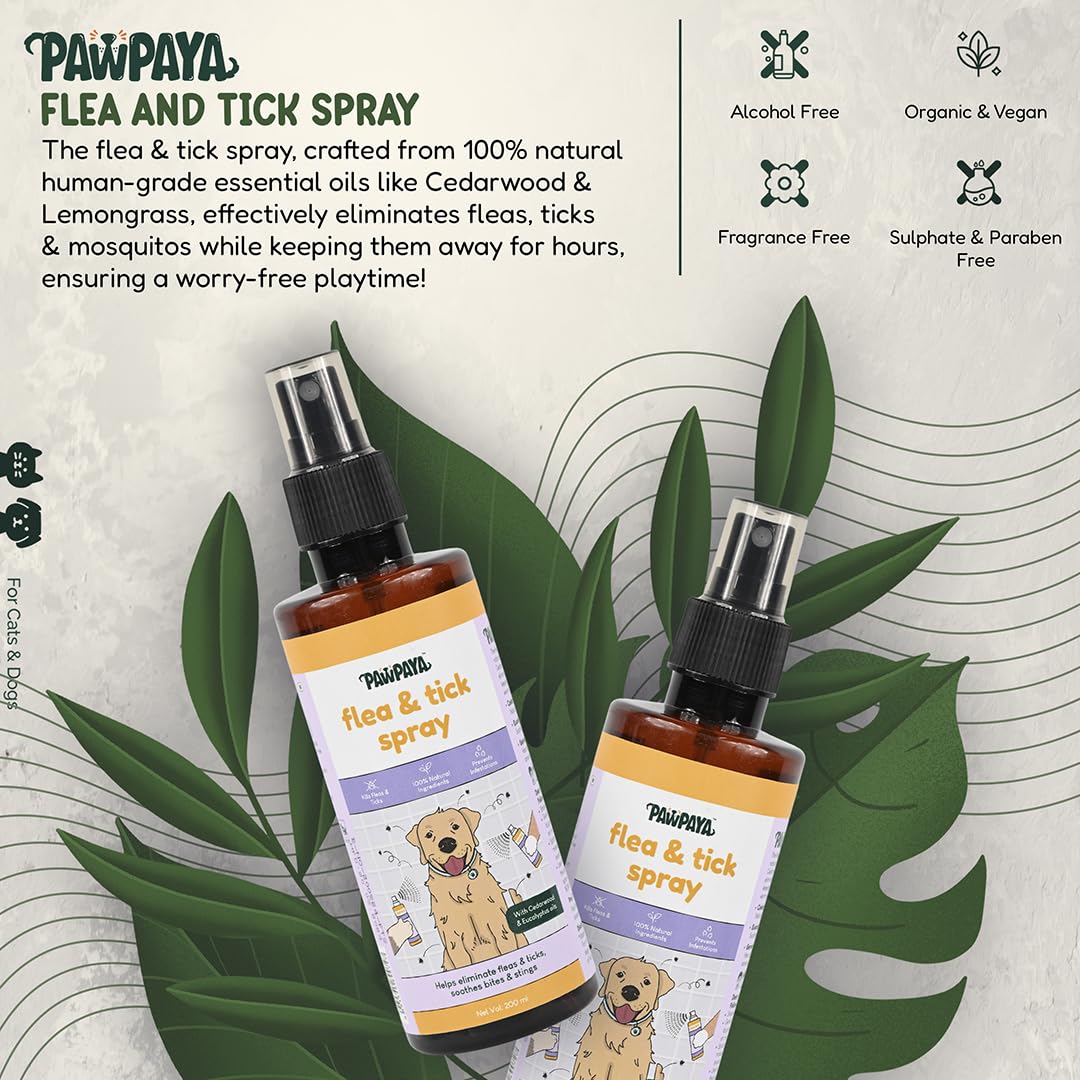 Pawpaya Flea and Tick Spray for Dogs and Cats - Image 7