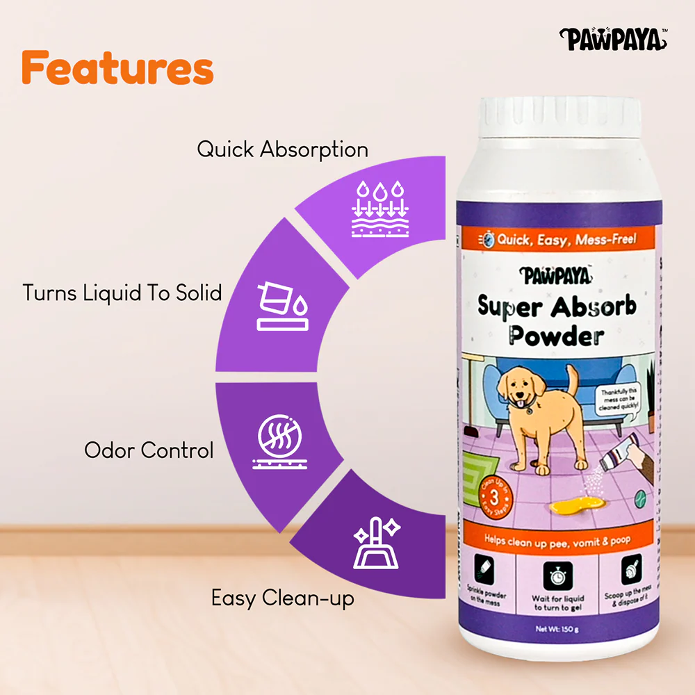 Pawpaya Pee Lock Powder for Dogs and Cats - Image 3