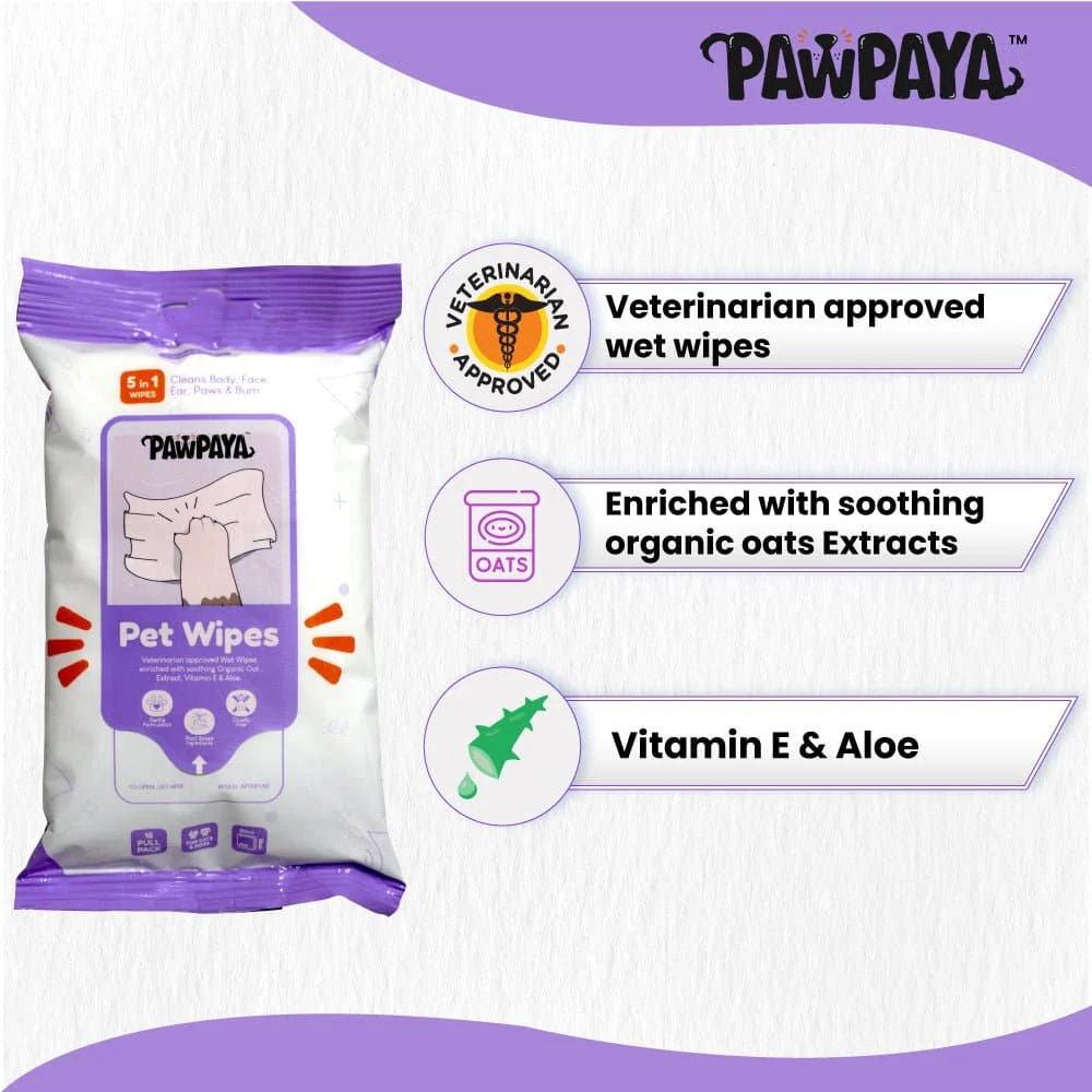 Pawpaya Pet Wipes for Dogs and Cats - Image 4