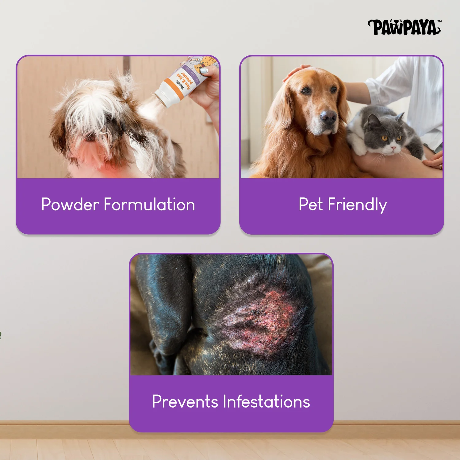 Pawpaya Tick and Flea Powder for Dogs and Cats - Image 6