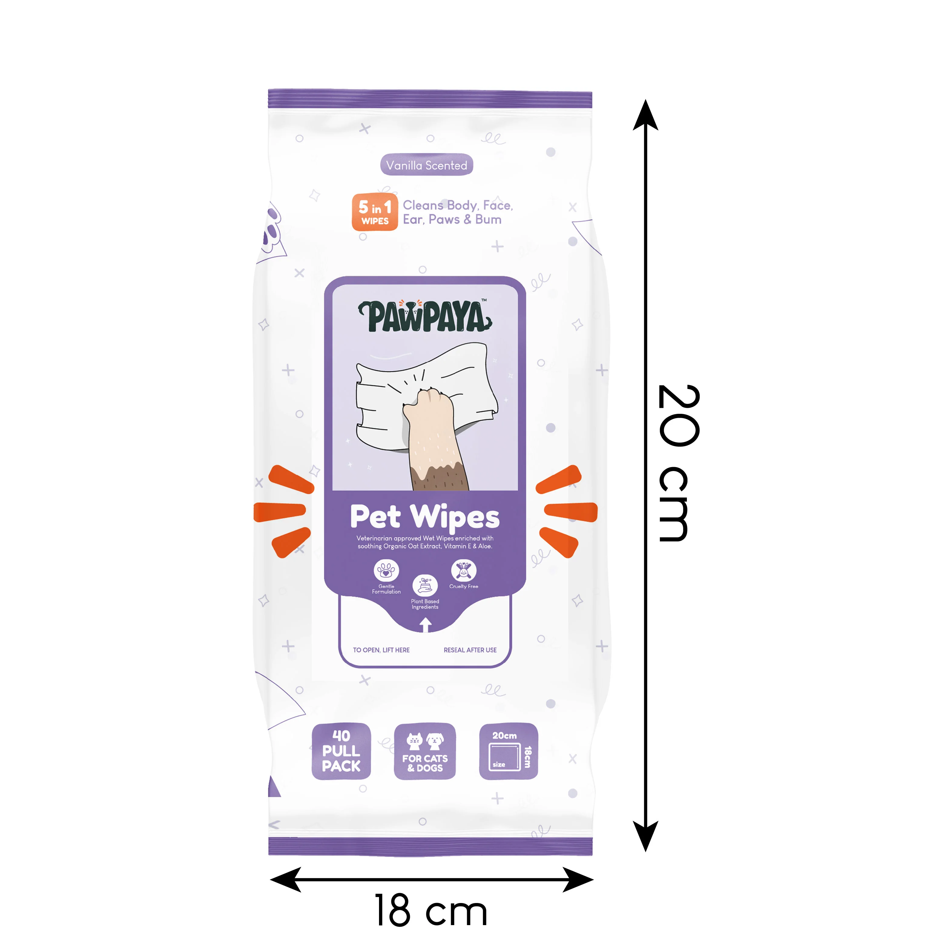 Pawpaya Lavender Wipes for Pets - Image 7