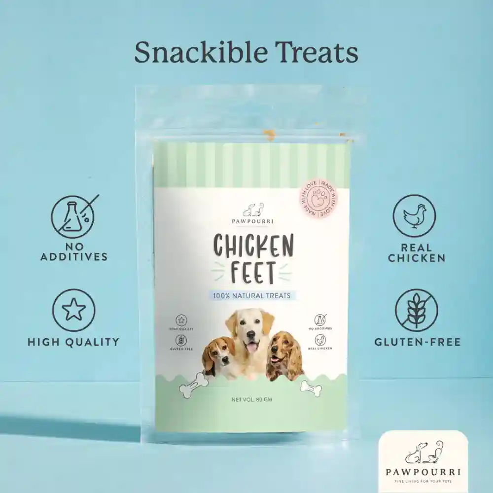 Pawpourri 100% Natural Chicken Feet Dog Treat - Image 3