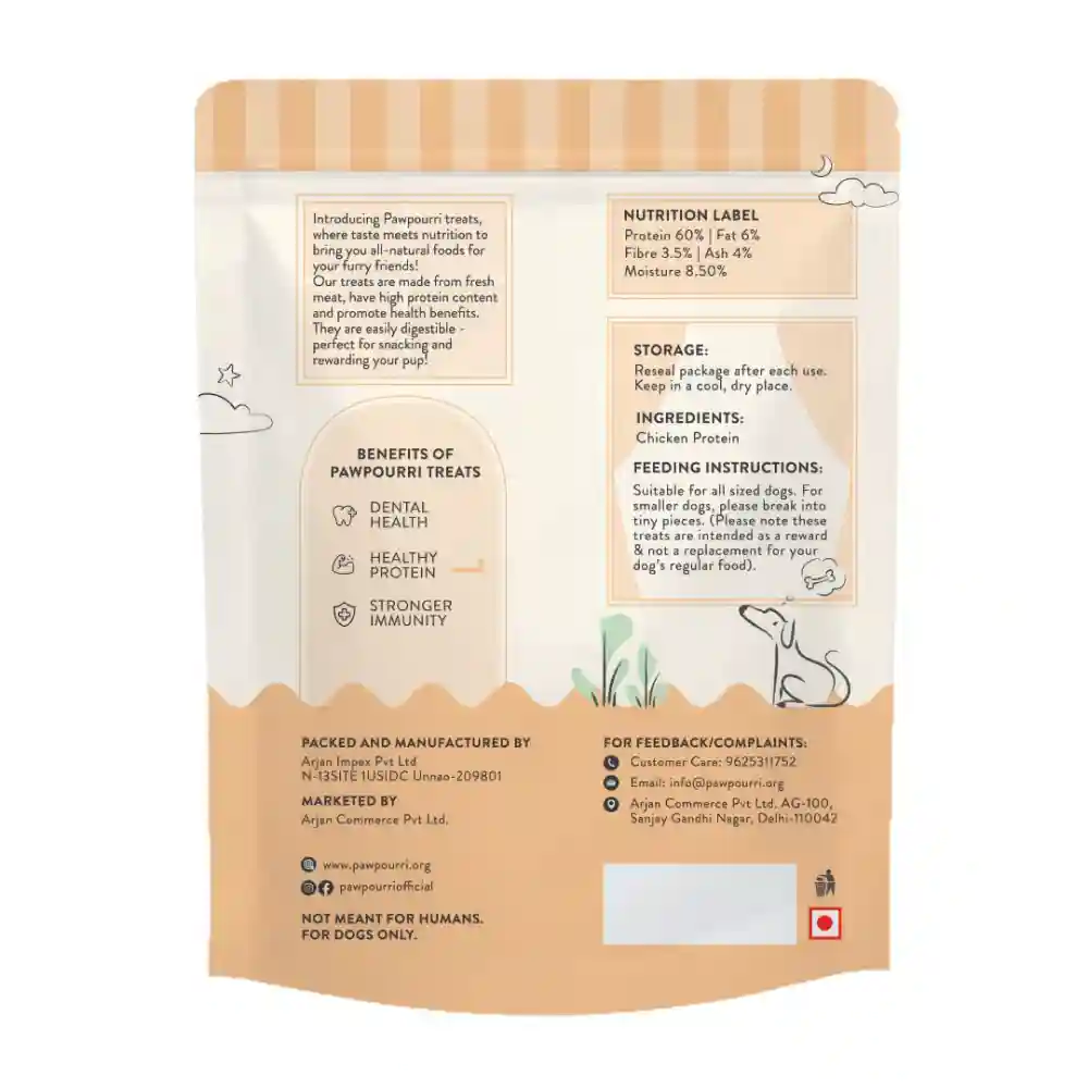 Pawpourri 100% Natural Chicken Jerky Dog Treat - Image 2