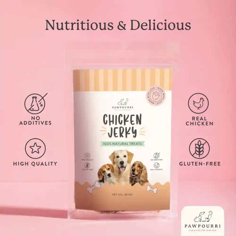 Pawpourri 100% Natural Chicken Jerky Dog Treat - Image 3