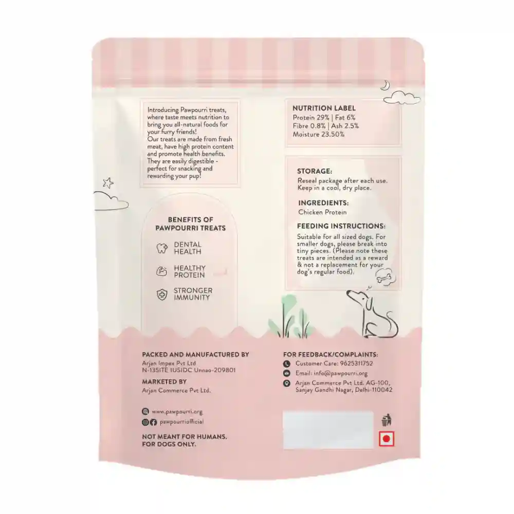 Pawpourri 100% Natural Chicken Jerky Soft Dog Treat - Image 2