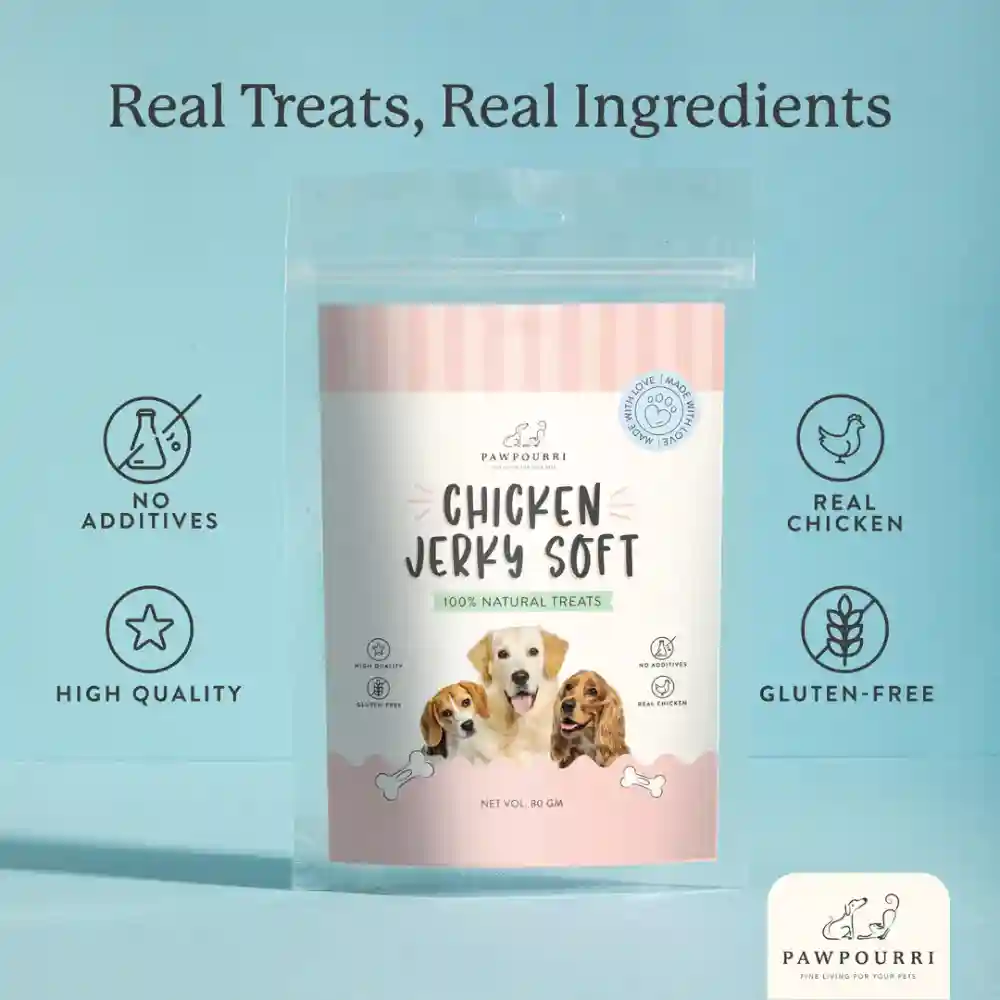 Pawpourri 100% Natural Chicken Jerky Soft Dog Treat - Image 3