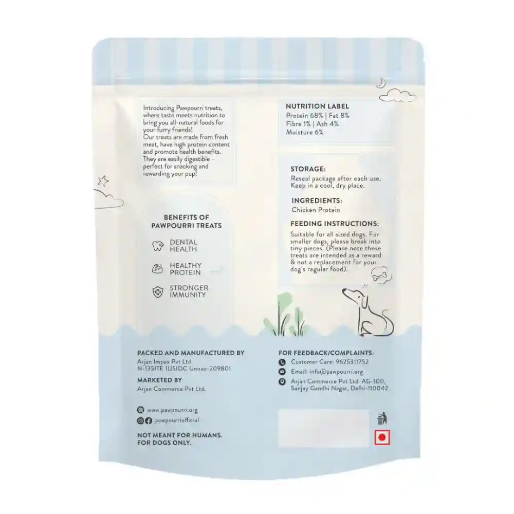 Pawpourri 100% Natural Chicken Neck Jerky Dog Treat - Image 2