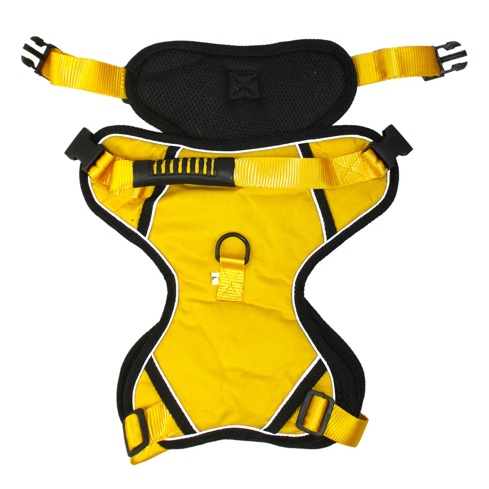 Pawpourri Adjustable Reflective Padded Harness for Dogs (Yellow) - Image 6