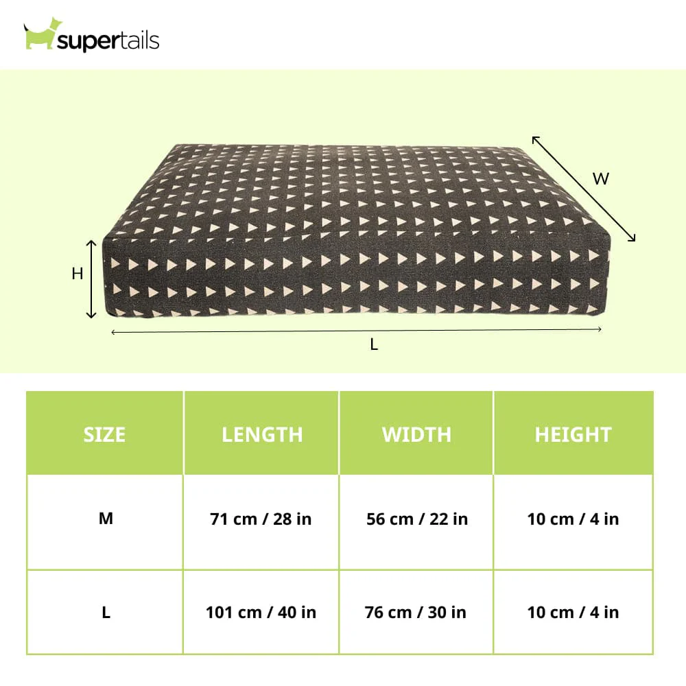 Pawpourri Bohemian Aztec Rectangle Bed for Dogs (Black) - Image 2