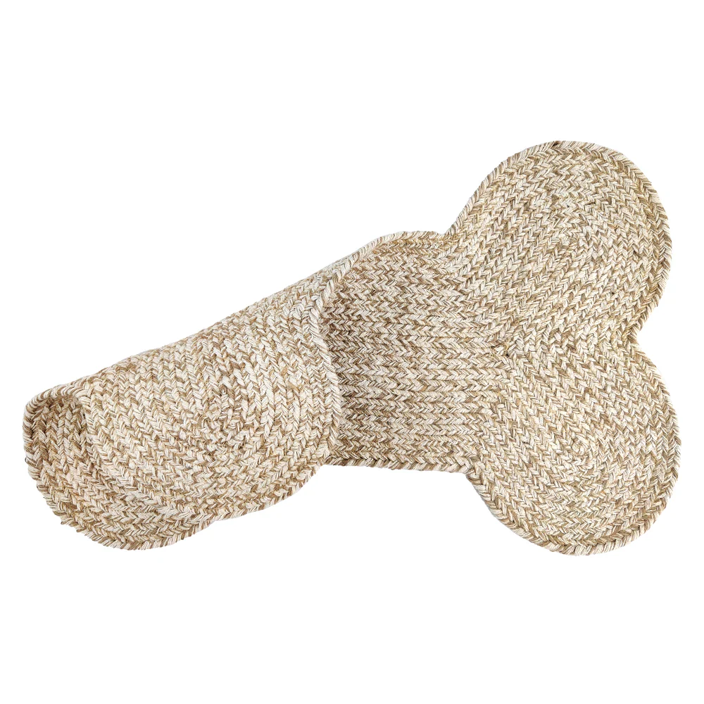 Pawpourri Bone Shaped Jute Mat for Dogs and Cats (Beige) - Image 3