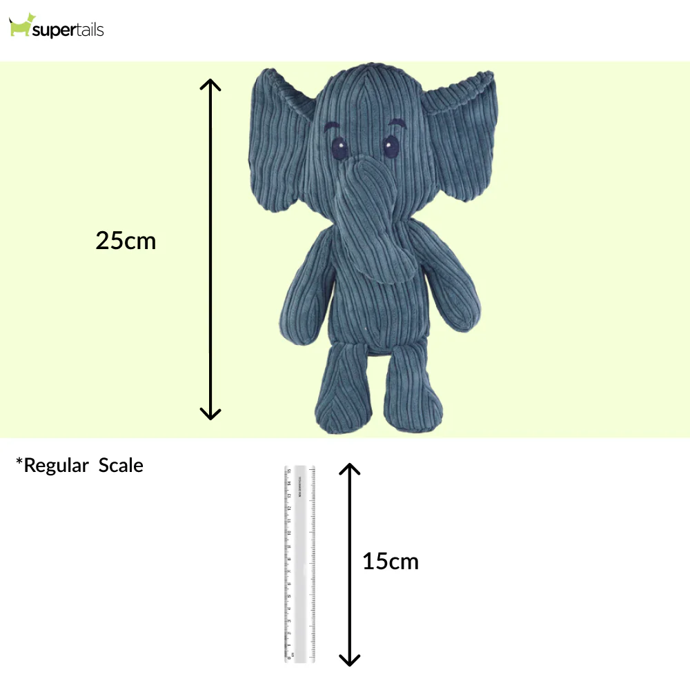 Pawpourri Elephant Plush Toy for Dogs (Blue) - Image 2