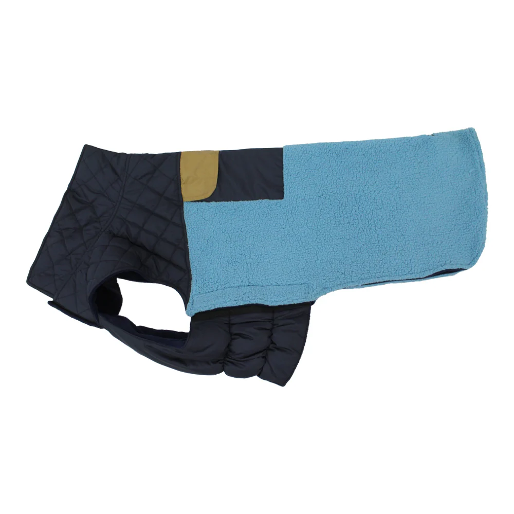 Pawpourri Fleece Lining Sherpa Jacket for Dogs (Blue) - Image 3