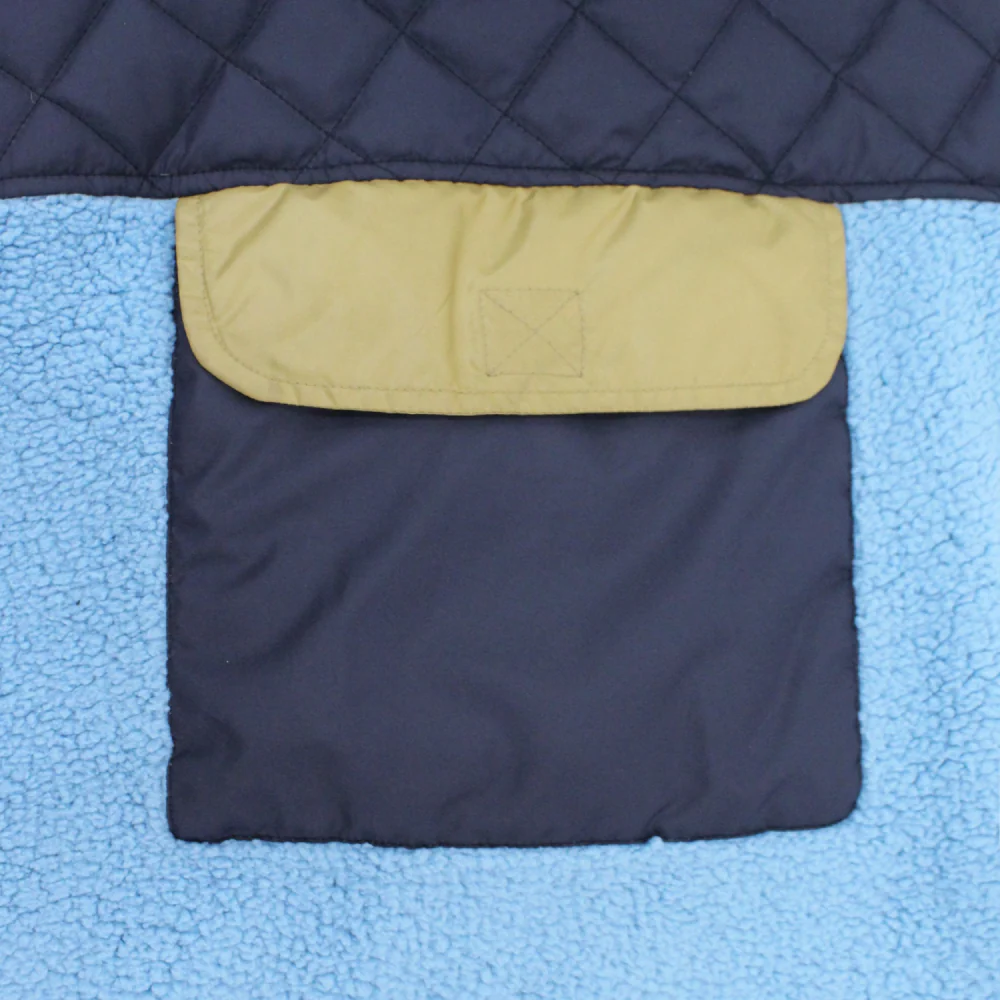 Pawpourri Fleece Lining Sherpa Jacket for Dogs (Blue) - Image 4