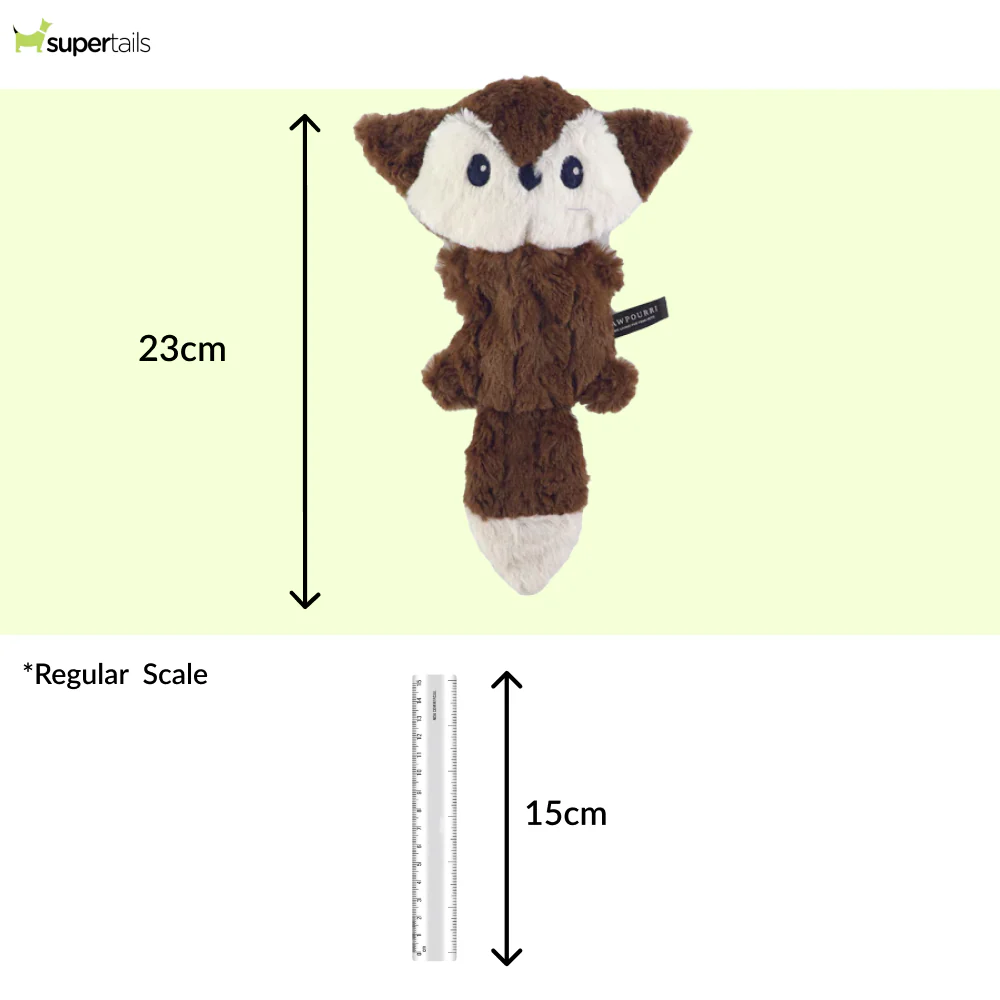 Pawpourri Fox Flattie Toy for Dogs - Image 2