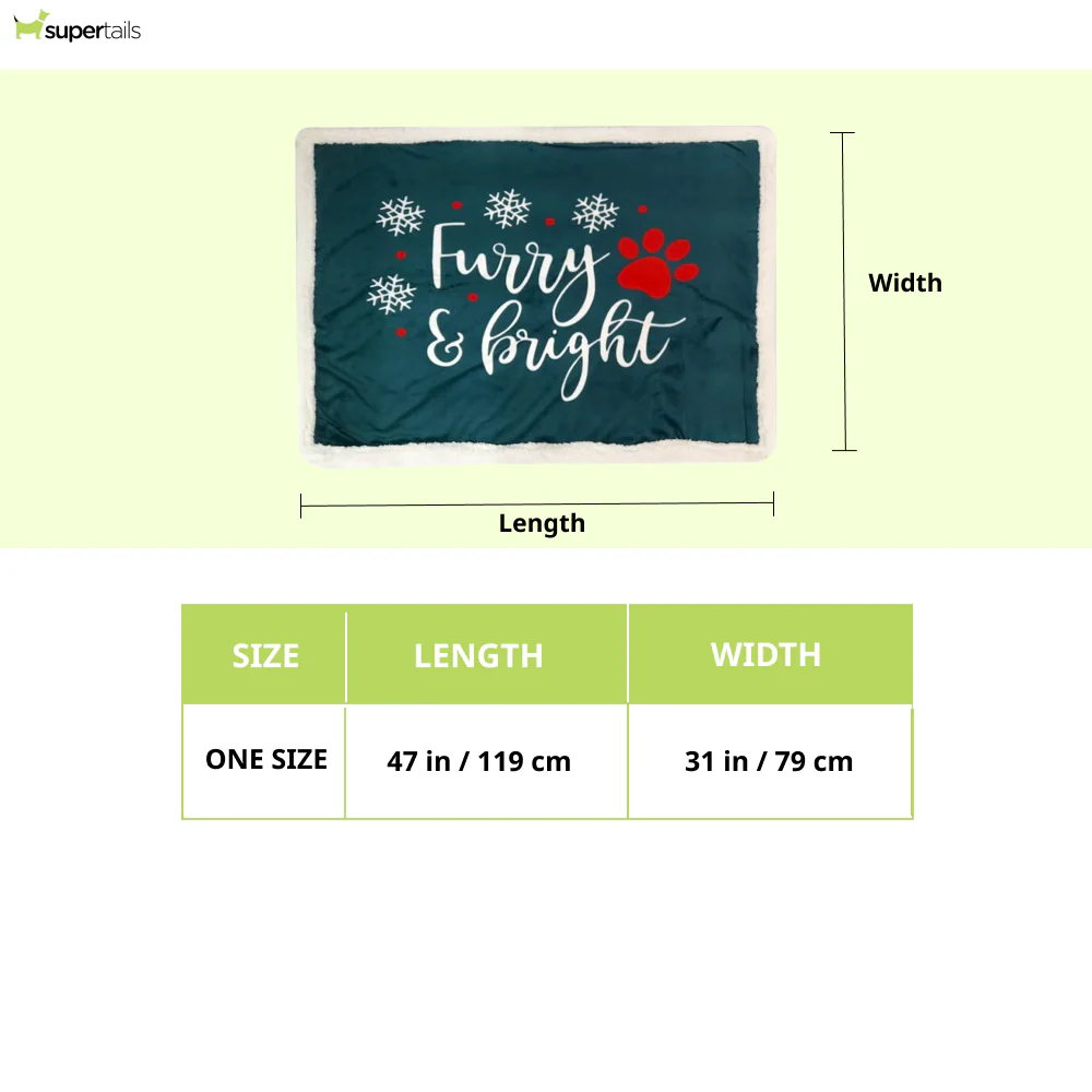 Pawpourri Furry & Bright Xmas Blanket for Dogs - Image 2